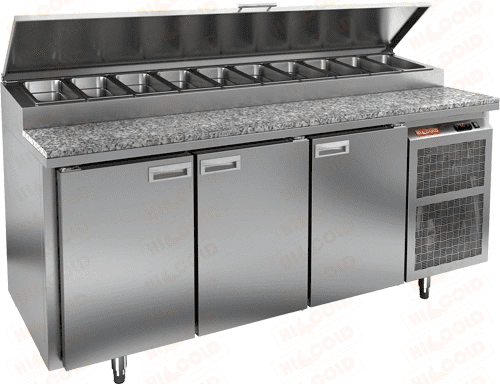 Стол холодильный для пиццы HICOLD PZ2-111/GN (1/6H) (каменная столешница)